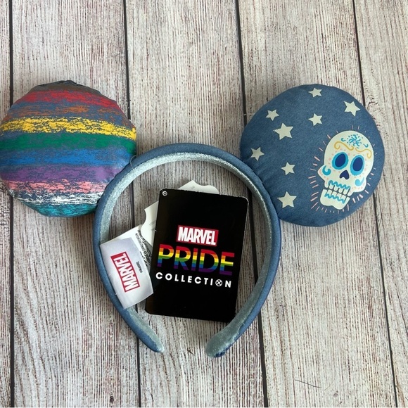 Marvel Captain America Pride Disney Ears Headband NWT - Picture 1 of 5